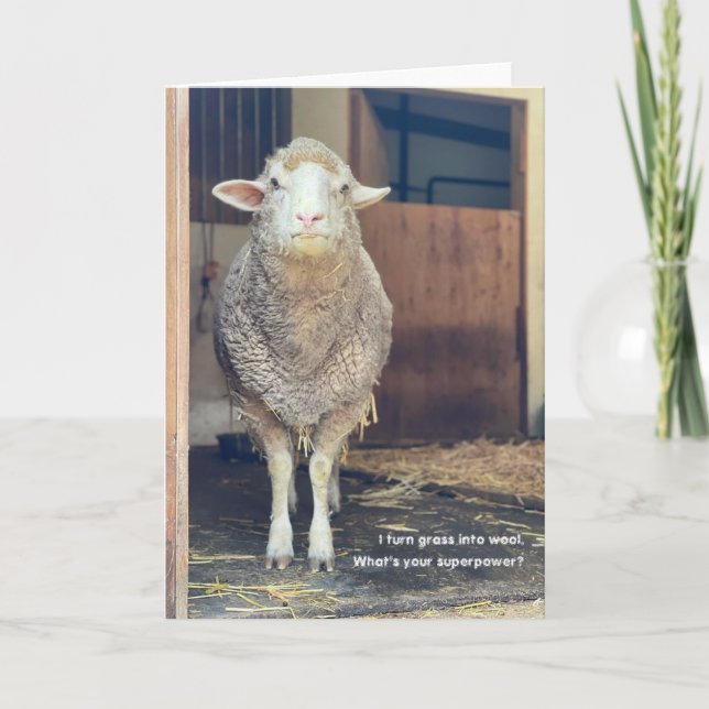 Cartão Placa dobrada de 5"x7" | Marshmallow (Frente)