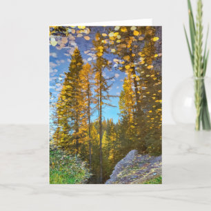 Cartão Placa dobrada de 5"x7" Poço de montanha