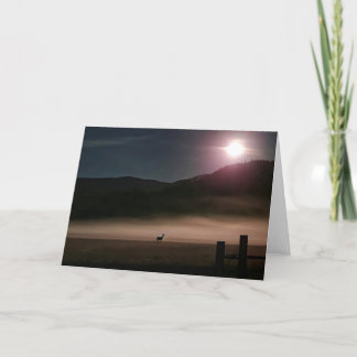 Cartão Placa dobrada de 7"x5" | Moon Deer