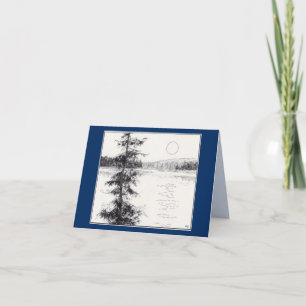 Cartão Placa dobrada de saudação do norte