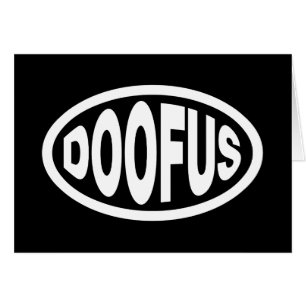 CARTÃO PLACA DOOFUS