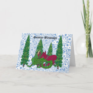 Cartão Placa Dragão de Blessings Solstice