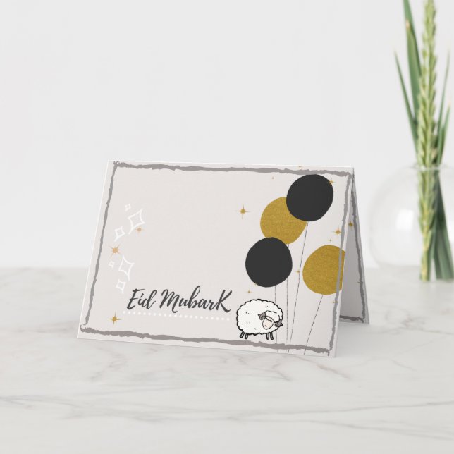 Cartão Placa Eid Al-Adha (Frente)