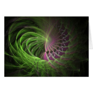 Cartão placa fractal roleta