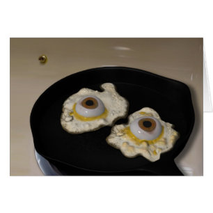 Cartão Placa Fried ou Scrambambled