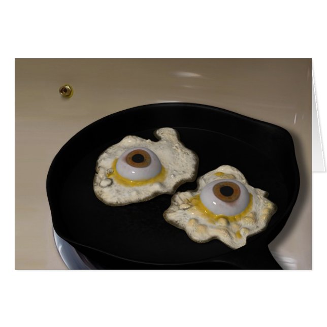 Cartão Placa Fried ou Scrambambled (Frente Horizontal)