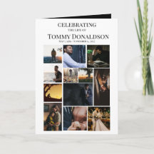 Placa Funeral de Colagem de Foto 12