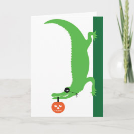 Cartão Placa Gator Halloween