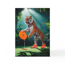 Placa Golfer de Disco Tiger