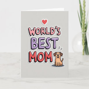 Cartão Placa Gráfica Melhor Mãe do Mundo