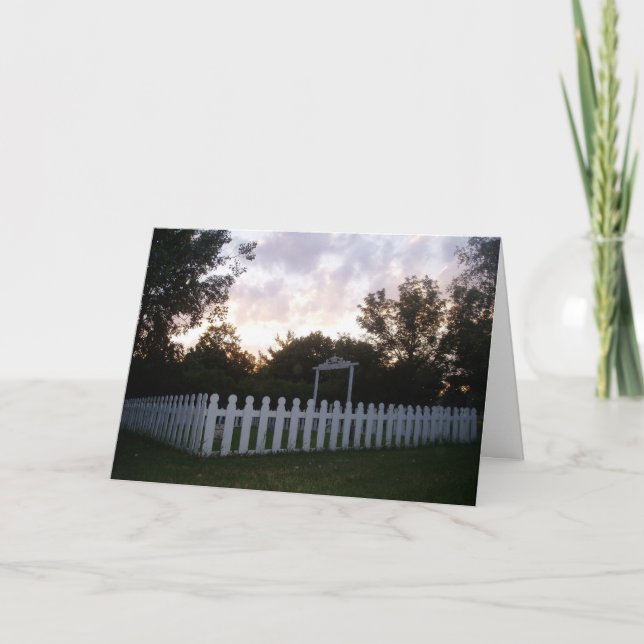 Cartão Placa Hallowe’en "Cemitério assombrado no Sunset" (Frente)