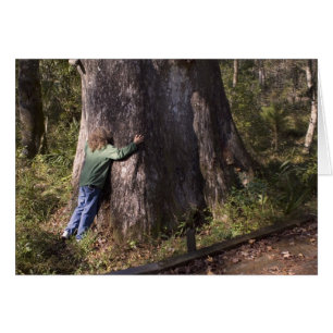 Cartão Placa Hugger Árvore