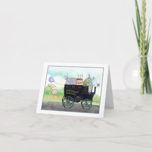 Cartão Placa Incorporada Festa de aniversário