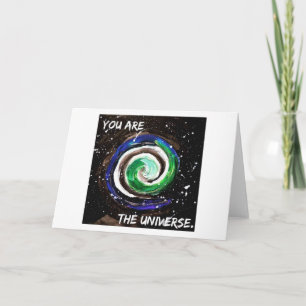Cartão Placa Inspiracional - Você é o Universo