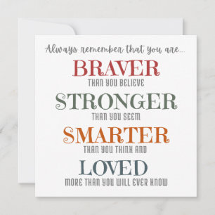 Cartão Placa Inspiradora para Filha