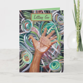 Cartão Placa "Letting Go" de recuperação