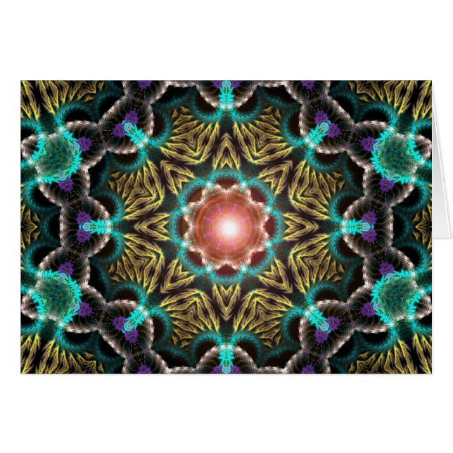 Cartão Placa LightStar FractalArt #038 (Frente Horizontal)