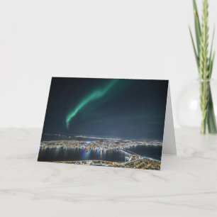 Cartão Placa Luz Norte Tromso