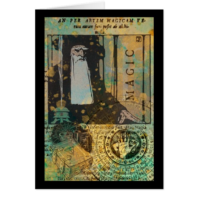 Cartão Placa Magic Wizard (Frente)