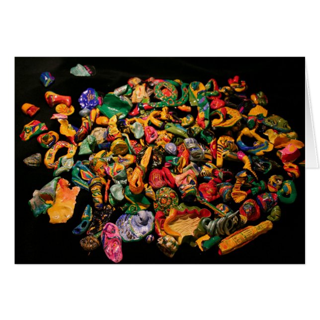 Cartão Placa Micro Escultura Miniatura Micromanética (Frente Horizontal)