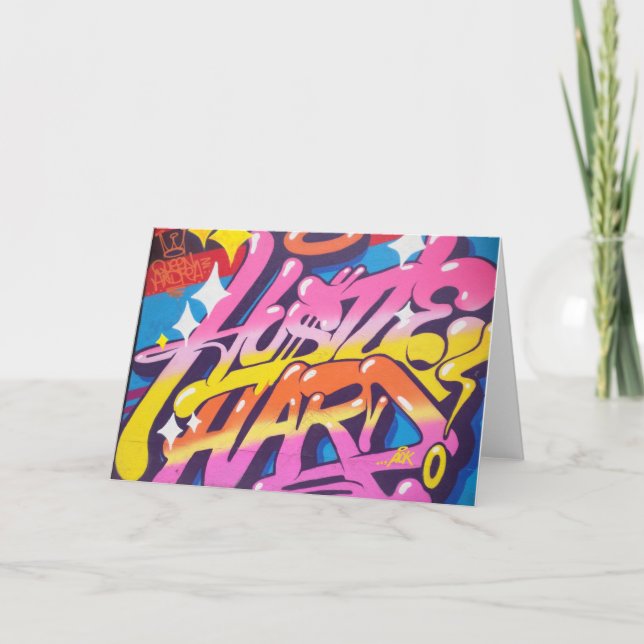 Cartão Placa nº 3 da coleção de grafites (Frente)