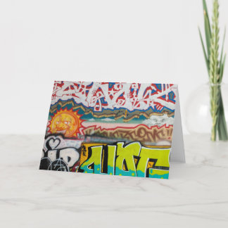 Cartão Placa nº 6 da coleção de grafites