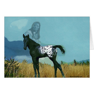 Cartão Placa Nez Perce Pony