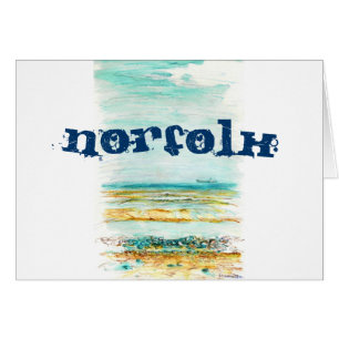 Cartão Placa Norfolk
