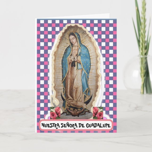 Cartão Placa NUESTRA SEÑORA DE GUADALUPE (Frente)
