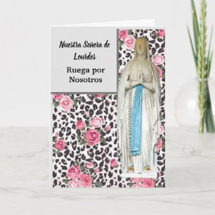 Cartão Placa Nuestra Señora de Lourdes