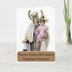 Cartão Placa NUESTRA SEÑORA DEL CARMEN