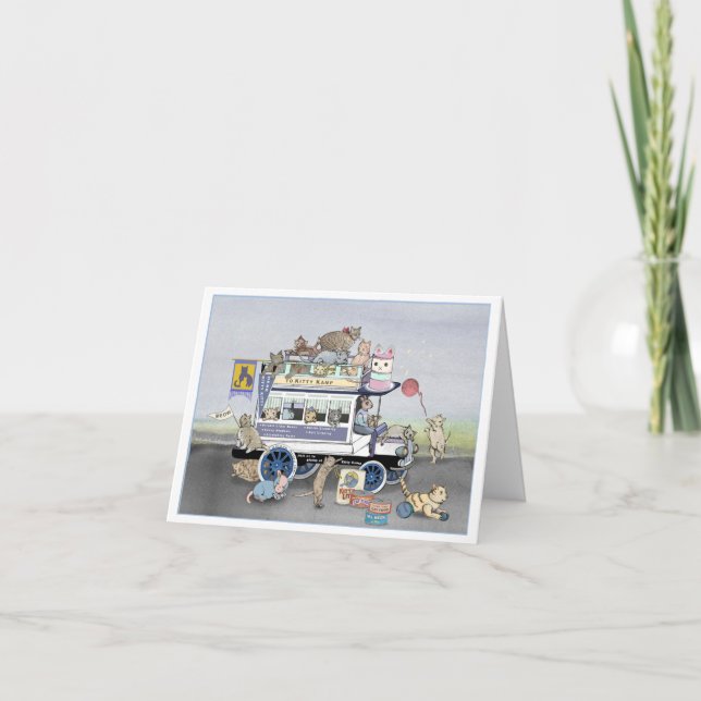 Cartão Placa Omnibus do Kamp gatinho (Frente)