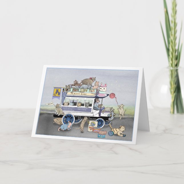 Cartão Placa Omnibus do Kamp gatinho (Frente)