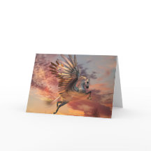 Placa Pegasus Sunset de 5" x 7" Std com envelope h