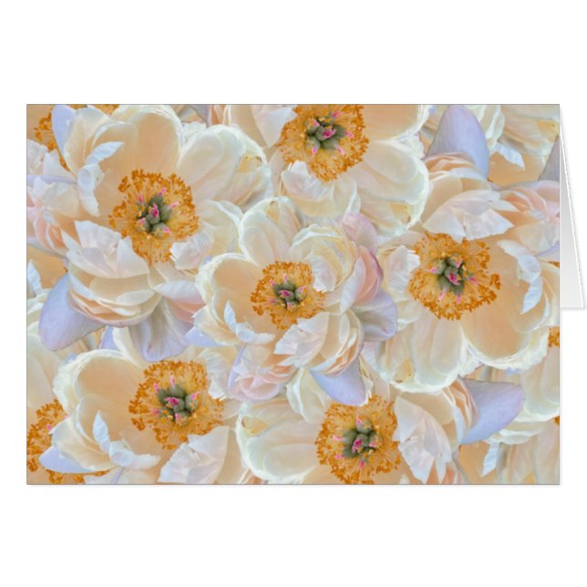 Cartão Placa Peony Blush (Frente horizontal)