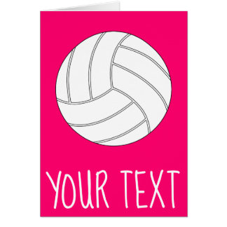 Cartão Placa personalizada de jogador de voleibol de text