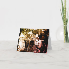 Cartão Placa personalizada do kit de tambor