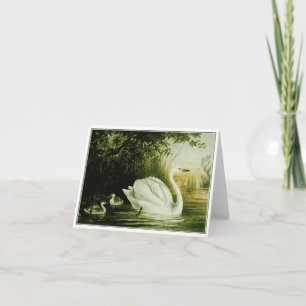 Cartão Placa Personalizada do Swan Inteiro