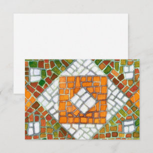 Cartão Placa plana AUTUMN MOSAIC 3.5x5 / Horizontal