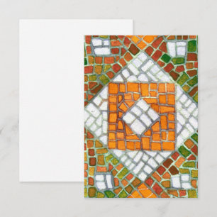 Cartão Placa plana AUTUMN MOSAIC 3.5x5 / Vertical