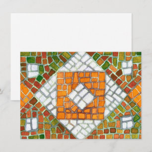 Cartão Placa plana AUTUMN MOSAIC 4.5x6.25 / Horizontal