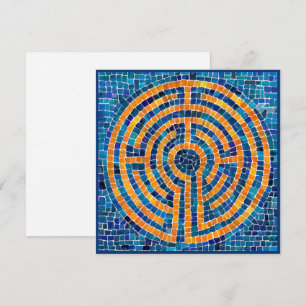 Cartão Placa plana de Vazio quadrada LABYRINTH IV de 5,25