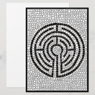 Cartão Placa plana II LABYRINTH VII 6.5x8.75