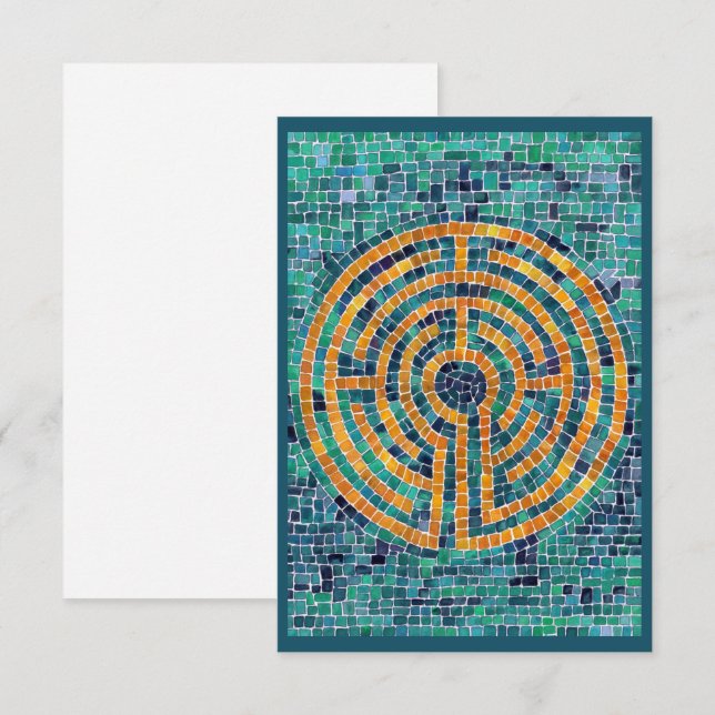 Cartão Placa plana LABYRINTH II 3,5x5 (Frente/Verso)
