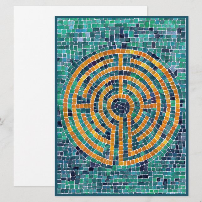 Cartão Placa plana LABYRINTH II 6.5x8.75 (Frente/Verso)