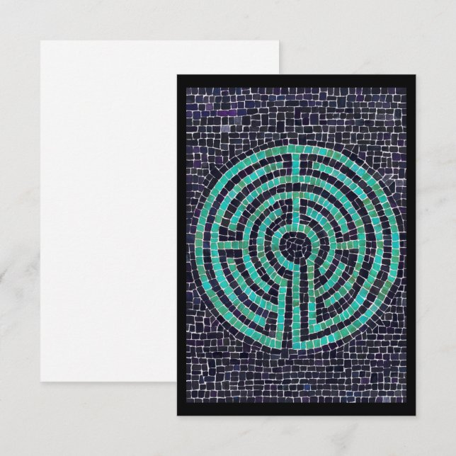 Cartão Placa plana LABYRINTH III 3,5x5 (Frente/Verso)