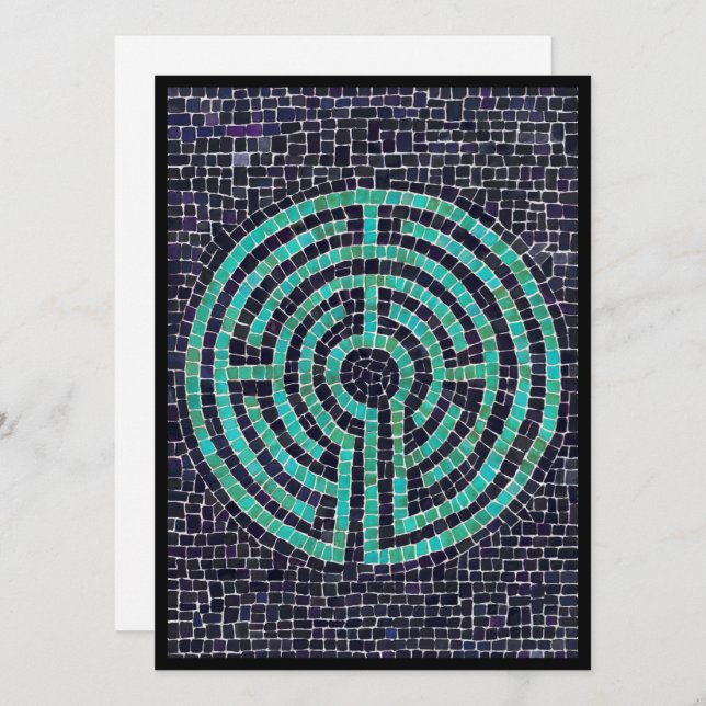 Cartão Placa plana LABYRINTH III 5.5x7.5 (Frente/Verso)