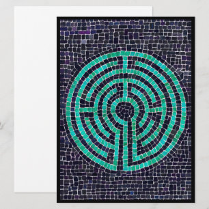 Cartão Placa plana LABYRINTH III 6.5x8.75