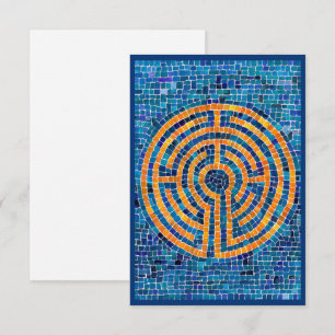Cartão Placa plana LABYRINTH IV 3,5x5