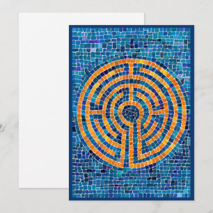 Cartão Placa plana LABYRINTH IV 5x7